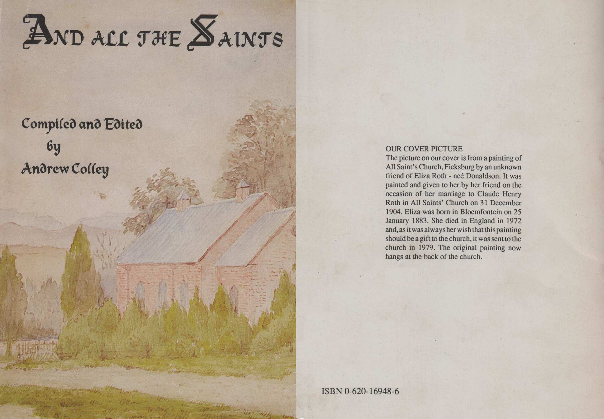 Cover of the book printed by Sentrapers, Ficksburg